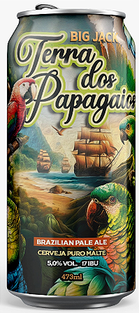 Cerveja Big Jack Brazilian Pale Ale Terra dos Papagaios 473ml