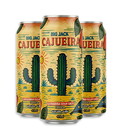 Kit 3 Cerveja Big Jack Cajueira 473ml