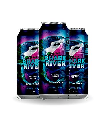 Kit 3 Cerveja Big Jack Shark River West Coast Pale Ale 473ml