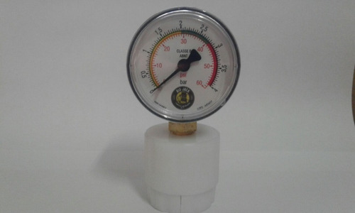 Manômetro de garrafa completo com adaptador