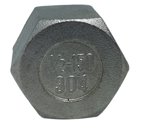 Tampão bujão inox rosca fêmea 1/2"