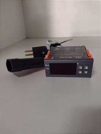 Controlador de temperatura termostato completo com tomadas e fiação