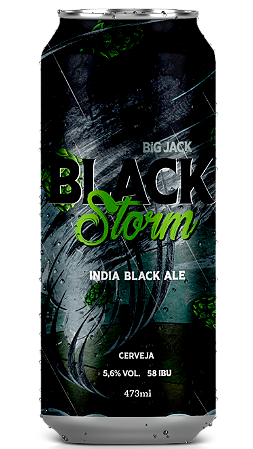 Cerveja Big Jack India Black Ale Black Storm 473 ml