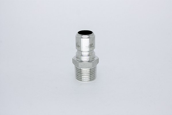 Engate rápido macho de 1/2", em inox 304, com macho 1/2"MNPT