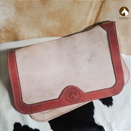 CARONA DE RASPA PARA ARREIO COM DETALHES EM SOLA COURO RN