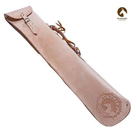 PORTA ESPINGARDA CAPA PARA CARABINA  EM COURO LISO