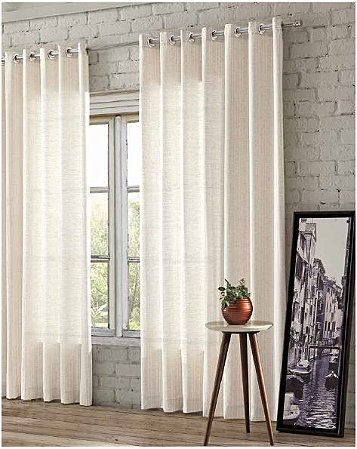 CORTINA 3,00M X 2,50M LISO C/ILHOS MOD. MILENA