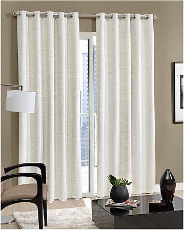 CORTINA 4,00M X 2,60M LISO C/BLACK-OUT E ILHOS MOD. ANELIZA