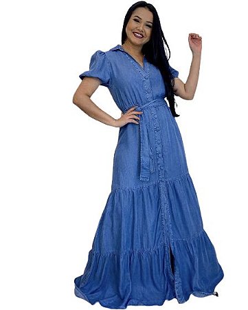 Vestido Longo Jeans Isalina