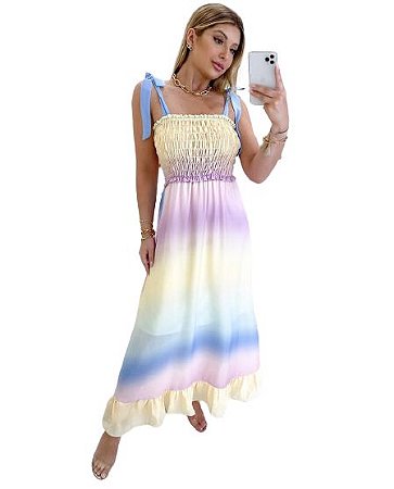 Vestido Tie Dye de Alças