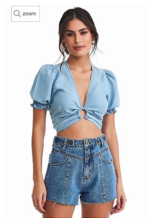 Shorts Reto Alto Marilia