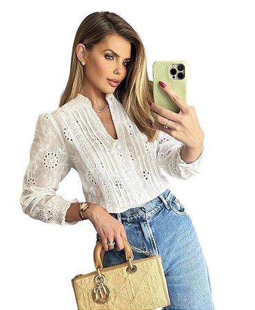 Camisa Branca Lasie Bellina