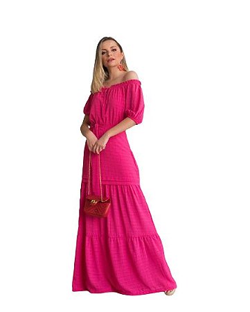 Vestido Longo Ombro a Ombro Três Marias