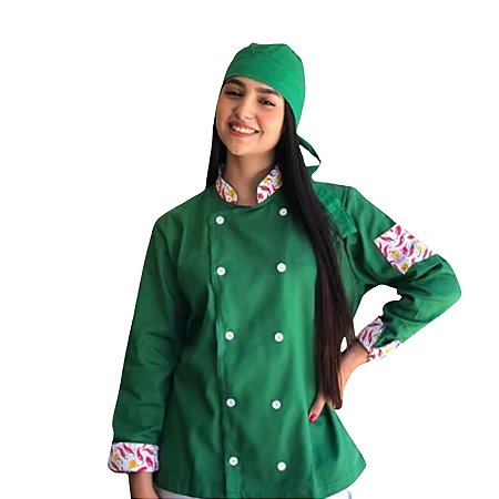 Dólmã Verde Unissex Com Estampa Pimenta