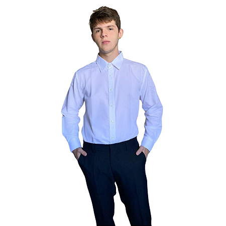 Camisa Branca Manga Longa