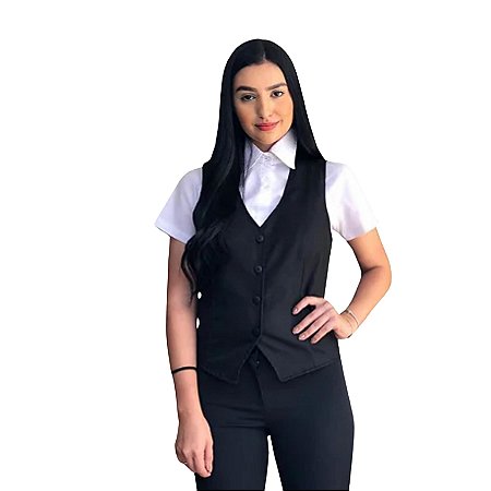 Colete Garçom Preto