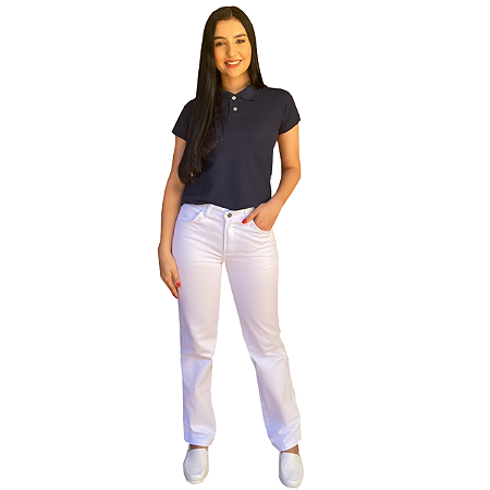 Calça Brim Branca