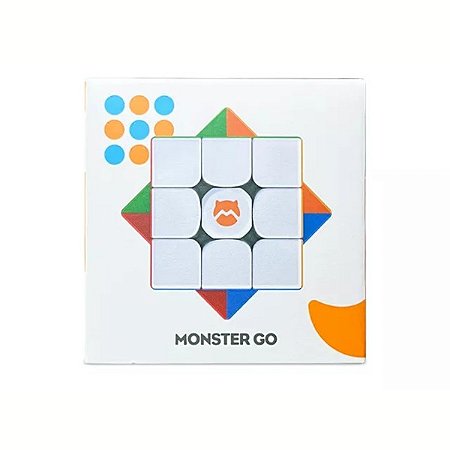 Cubo Mágico Profissional 3x3x3 GAN Monster Go V2 Magnético - Cubo