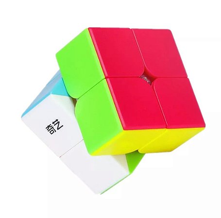 Cubo Mágico 2x2 Profissional Kids Original QiYi QiDi Preto