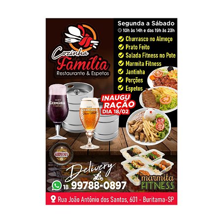 Panfleto Personalizado Frente e Verso ( SOMENTE A  ARTE )