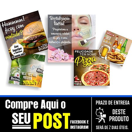 Post para Facebook ou instagram ( 12 ARTES PERSONALIZADAS )