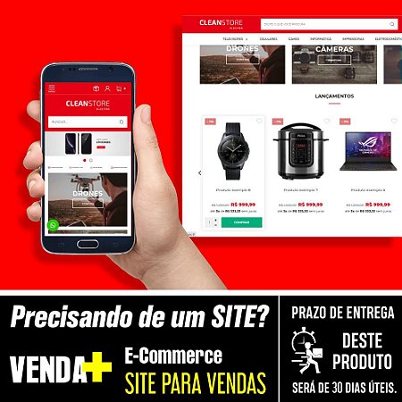 Site E-Commerce Site para Vendas. Criação e Configuração