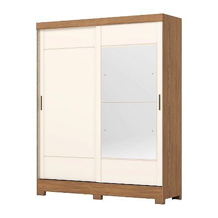 Guarda-roupa B74 02 Portas Deslizantes Nature/Off White