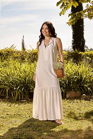 Vestido de viscose longo Boho