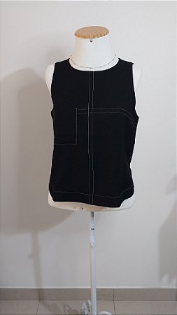 Blusa cavada de viscose