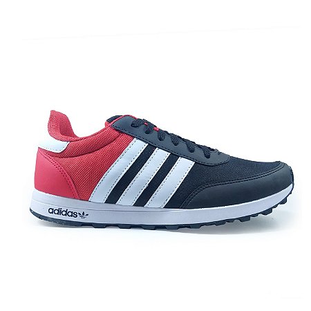 Tênis Adidas Neo Preto - Vermelho - Slim Shoes