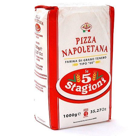 Farinha Italiana Tipo 00 Le 5 Stagioni Pizza Napolitana 1kg