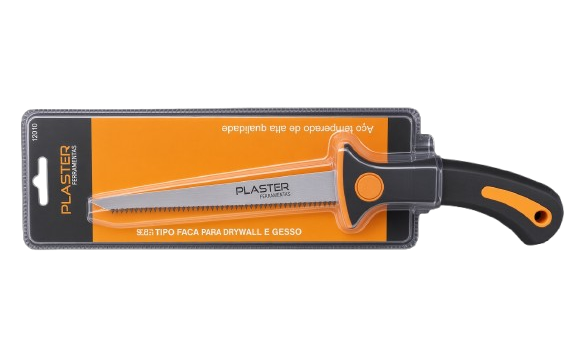 Serrote Tipo Faca para Drywall com Cabo de Borracha - Plaster