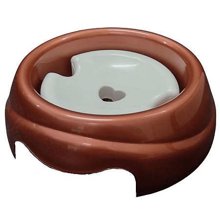Bebedouro Plástico Especial 1L Furacão Pet para Cães de Pelo Longo Cobre