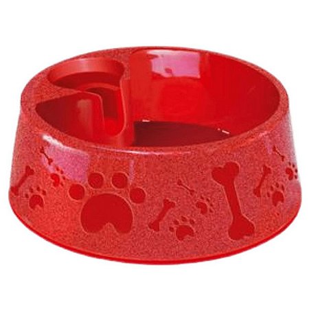 Bebedouro Plástico Paris Furacão Pet Tamanho 4 1600 ml Vermelho