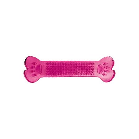 Brinquedo Osso de Borracha Topbone Furacão Pet M Rosa