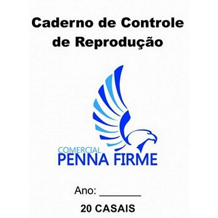 Caderno de Controle de Reprodução - 20-50-100 Casais