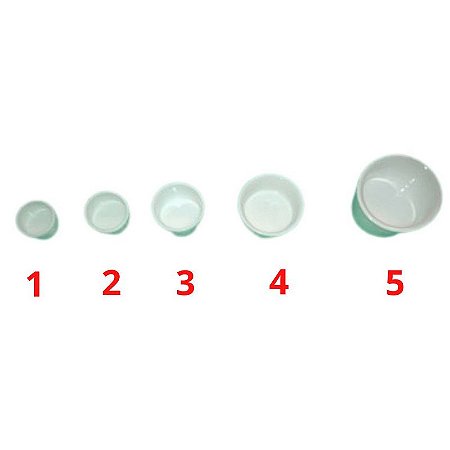Comedouro de Porcelana N3 – 6,5cm x 3,5cm
