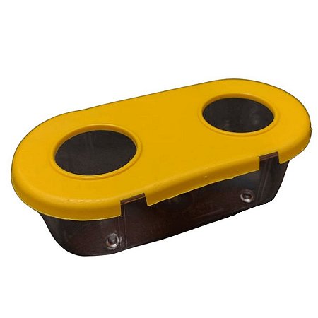 Comedouro Pequeno 2 Furos - InjetFour - Diversas cores