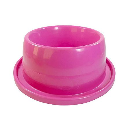 Comedouro Plástico Antiformiga Furacão Pet Tamanho 2 550 ml Rosa