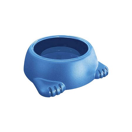 Comedouro Plástico Glamour Furacão Pet Tamanho 1 260 ml Azul