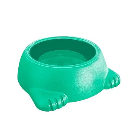 Comedouro Plástico Glamour Furacão Pet Tamanho 2 500 ml Verde