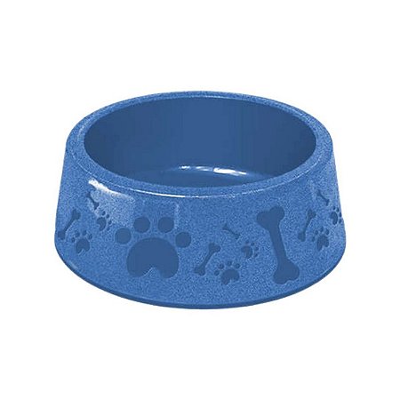 Comedouro Plástico Paris Furacão Pet Tamanho 2 850 ml Azul