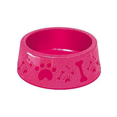 Comedouro Plástico Paris Furacão Pet Tamanho 2 850 ml Rosa