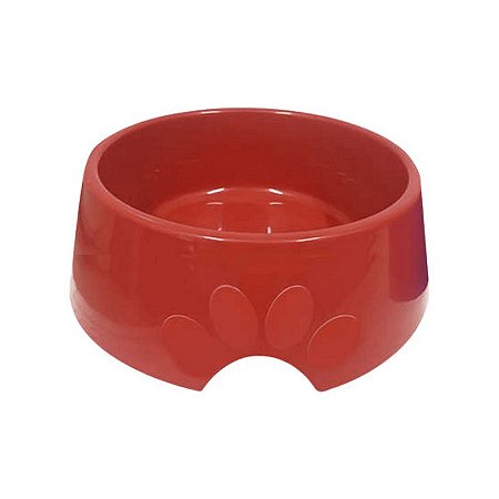 Comedouro Plástico Pop Furacão Pet Tamanho 3 1000 ml Vermelho