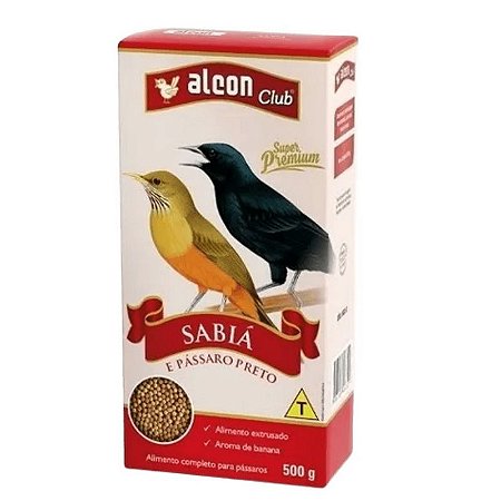 Extrusada Alcon Club - Sabiá e Pássaro Preto 500g