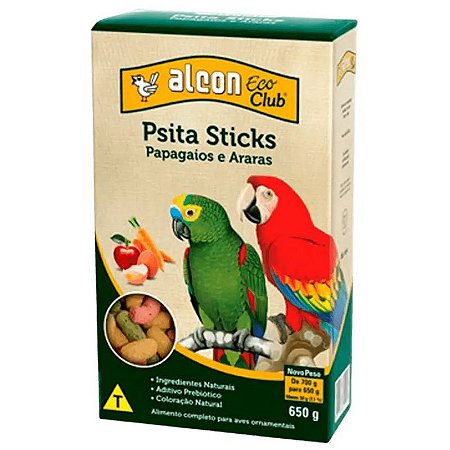 Extrusada Alcon Eco Club - Psita Sticks 650g