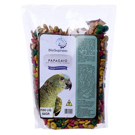 Extrusada BioSuprem - Papagaio - Com Frutas - 850g
