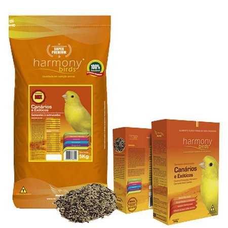 Extrusada Minas Nutri - Harmony Birds - Com Sementes – Canários e Exóticos Natural - 300g