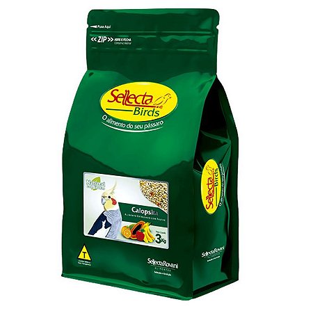 Extrusada Sellecta Rovani Calopsita Natural com Frutas 3kg