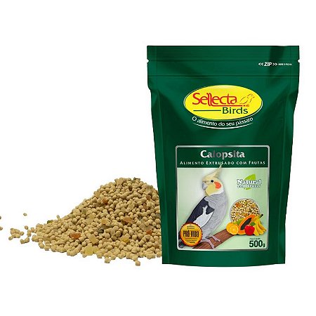 Extrusada Sellecta Rovani Calopsita Natural com Frutas 500g